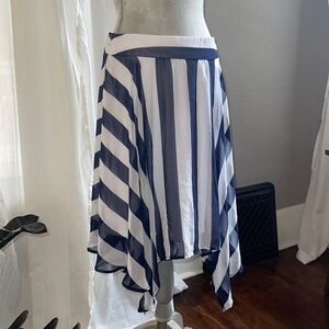 Navy blue and white skirt